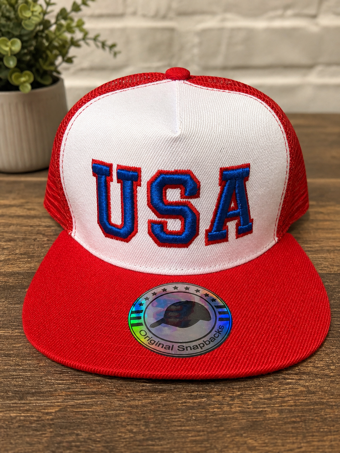 USA / MERICA Puff Embroidery Hat 🇺🇸