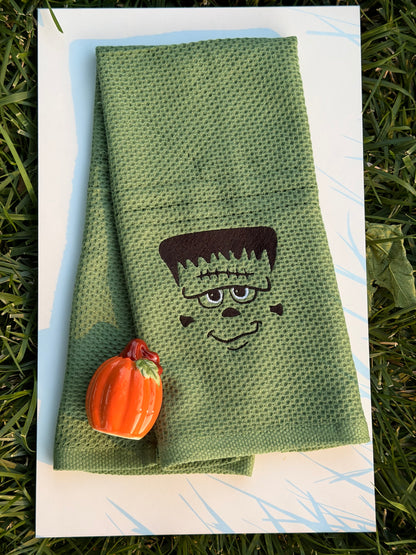 Halloween Hand Towels - Mix & Match - Pumpkin, Skeleton, Frankenstein