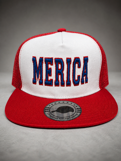 USA / MERICA Puff Embroidery Hat 🇺🇸